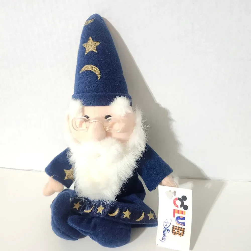 Disney Club Wizard Sorcerer Plush Doll Blue Star Moon Robe NWT 10